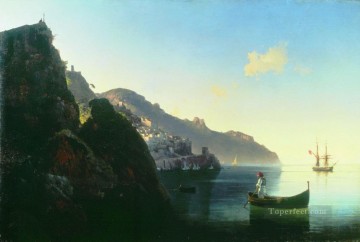 Ivan Konstantinovich Aivazovsky Painting - the coast at amalfi 1841 Romantic Ivan Aivazovsky Russian